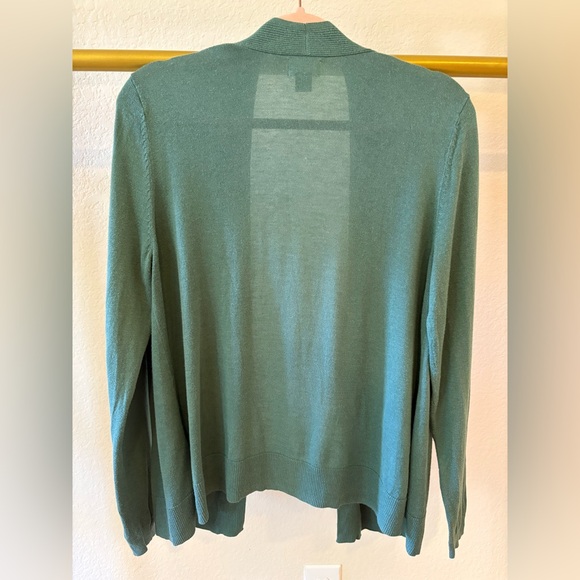 Women’s teal sweater cardigan - Picture 4 of 4
